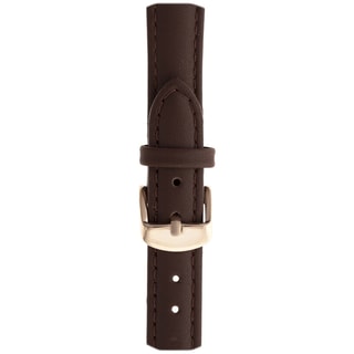 Montre classique - Cuir marron - Cadran blanc & rose gold - 33 mm