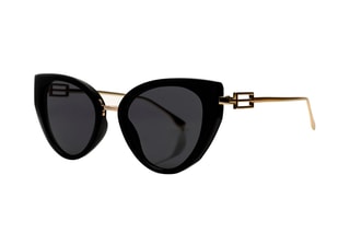 Lunettes de soleil femme - Noir et doré