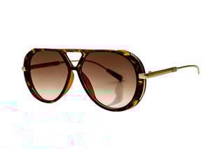 Lunettes de soleil femme - Noir et marron