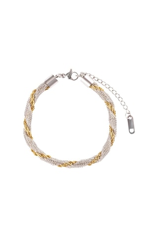 Bracelet - Plaqué or jaune et plaqué or blanc - Marc Malone