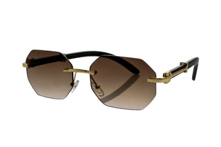Lunettes de soleil mixte - Doré et marron