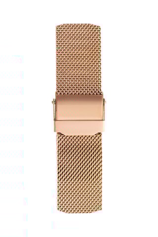 Montre à quartz en acier - Doré rose et blanc 