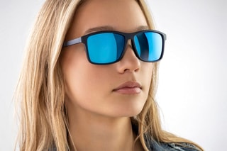 Lunettes de soleil polarisées mixte - Bleu et noir