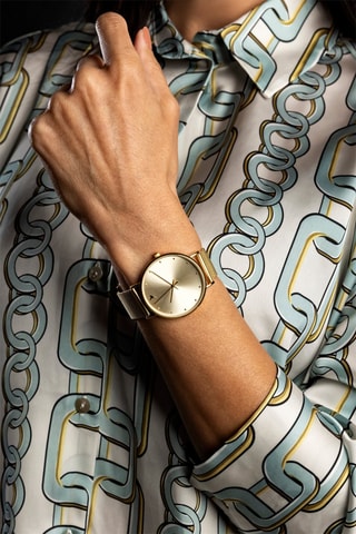 Montre à quartz en acier - Doré - Emily Westwood