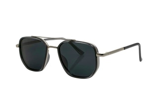 Lunettes de soleil polarisées mixte - Argenté et noir