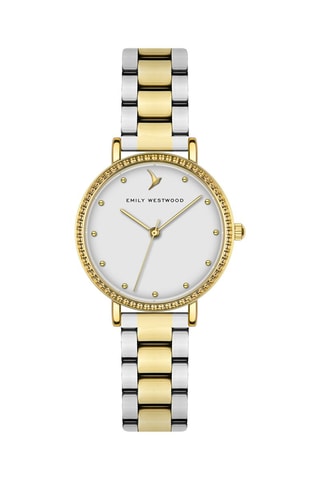 Montre à quartz en acier - Argenté et doré - Emily Westwood