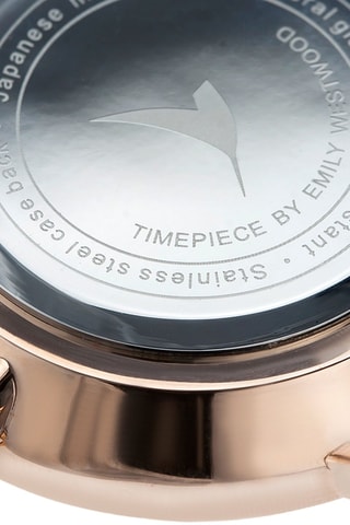 Montre à quartz en acier  -  Argenté et doré rose  - Emily Westwood