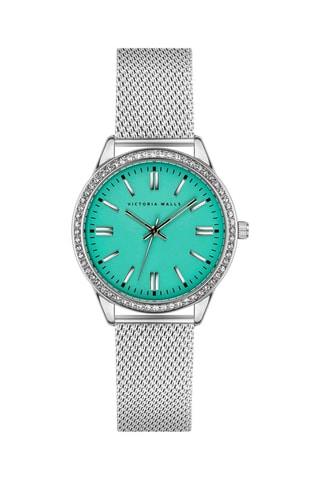 Montre à quartz en acier - Argenté - Victoria Walls
