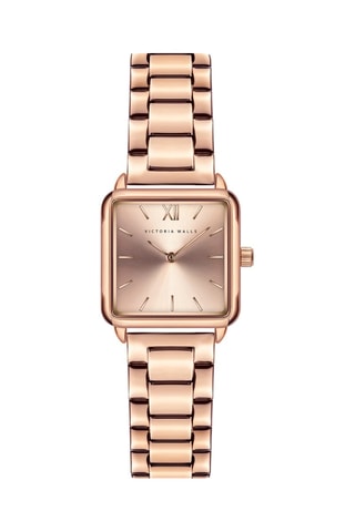 Montre à quartz en acier - Doré rose  - Victoria Walls