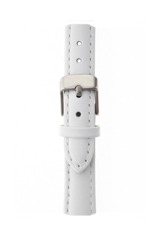 Montre à quartz en cuir - Blanc et argenté - Emily Westwood