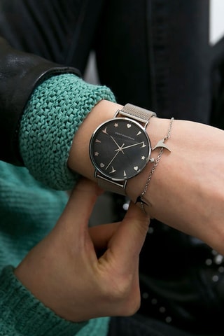 Montre à quartz en acier et nacre - Emily Westwood