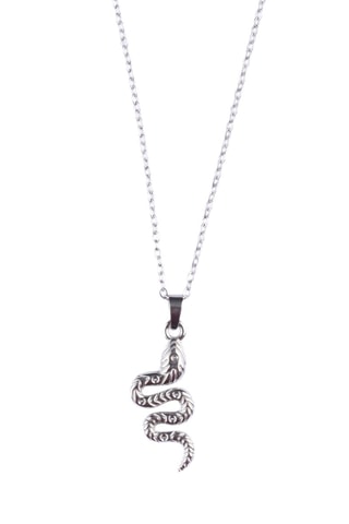 Collier - Plaqué or blanc