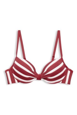 Parte de cima de biquíni - Vermelho e branco