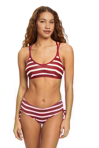 Parte de cima de biquíni - Vermelho e branco
