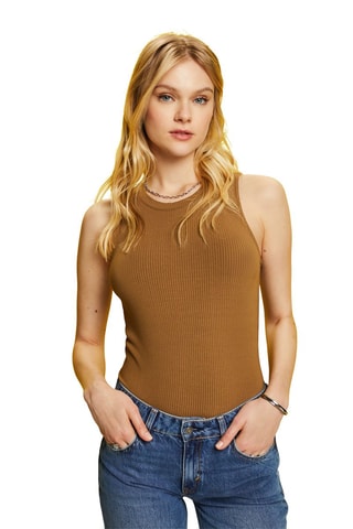 Camisola de alças - Caqui