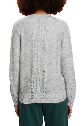 Camisola em lã merino - Cinzento mesclado
