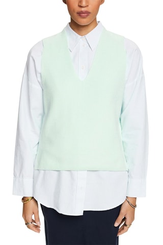 Camisola sem mangas - Verde-claro