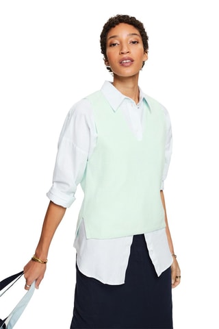 Camisola sem mangas - Verde-claro