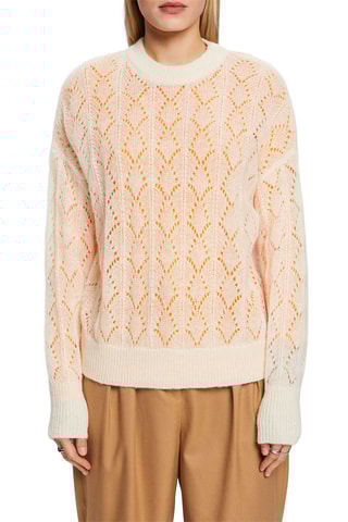 Camisola em lã e mohair - Branco