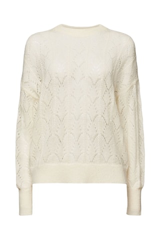Camisola em lã e mohair - Branco