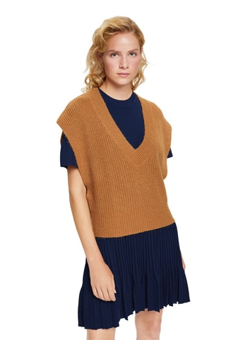 Camisola sem mangas - Camel
