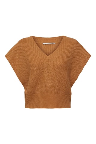 Camisola sem mangas - Camel