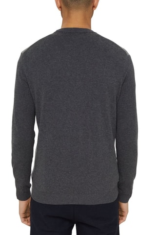 Camisola em algodão biológico e lã Cinzento