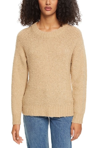 Camisola em lã e alpaca - Bege