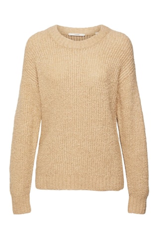 Camisola em lã e alpaca - Bege