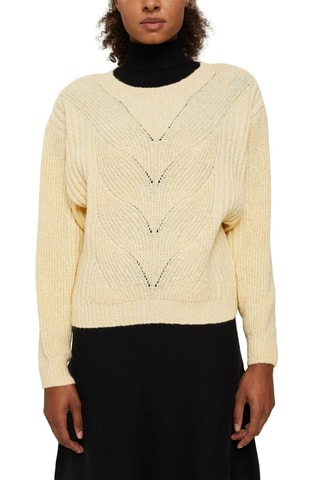 Camisola em algodão biológico Amarelo