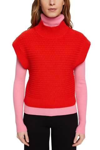Camisola sem mangas Vermelho