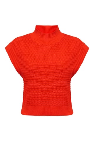 Camisola sem mangas Vermelho