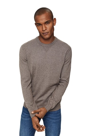 Camisola em algodão biológico e lã - Toupeira mesclado