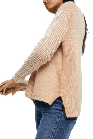 Camisola em lã e alpaca - Bege