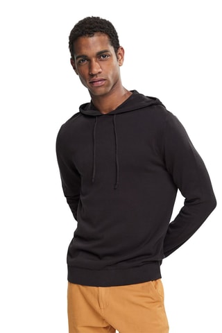 Camisola com capuz - Preto