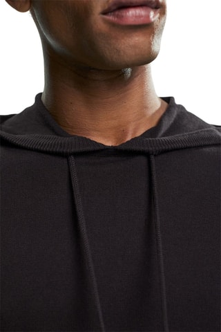 Camisola com capuz - Preto