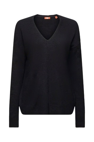 Camisola de lã - Preto