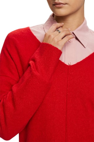 Camisola de lã - Vermelho