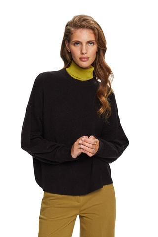 Camisola de lã - Preto