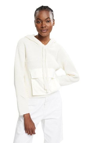 Camisola com capuz - Branco