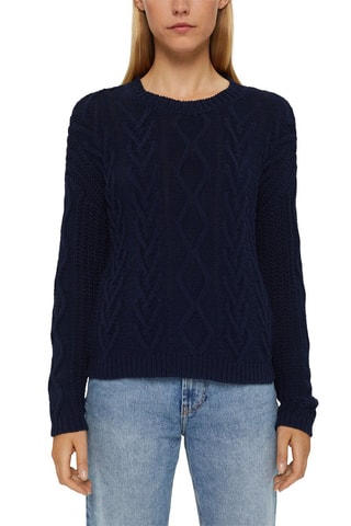 Camisola em algodão biológico - Azul-marinho