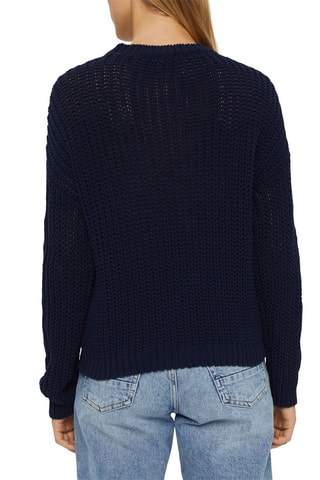 Camisola em algodão biológico - Azul-marinho
