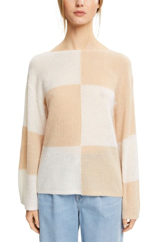 Camisola em lã e alpaca - Bege