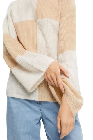 Camisola em lã e alpaca - Bege