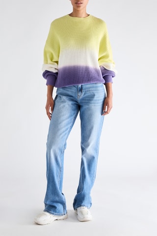 Camisola dip and dye - Verde-claro