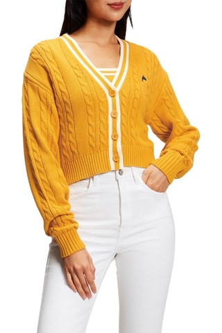 Casaco de malha - Amarelo