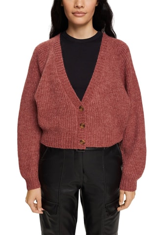 Casaco em lã e alpaca - Vermelho-tijolo