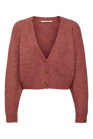 Casaco em lã e alpaca - Vermelho-tijolo