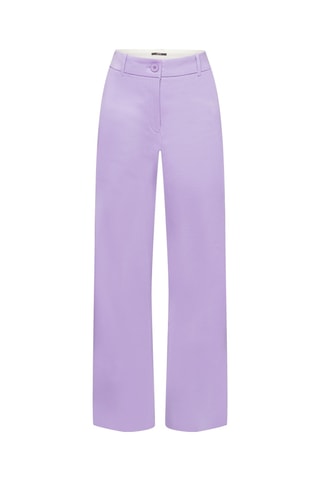 Calças wide legs cintura subida Violeta