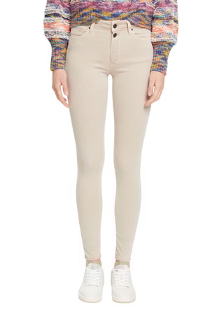 Calças de ganga skinny Bege